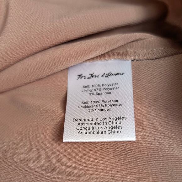 NWT For Love & Lemons Agnes Pink Floral One Shoulder Dress, size M - Picture 11 of 11